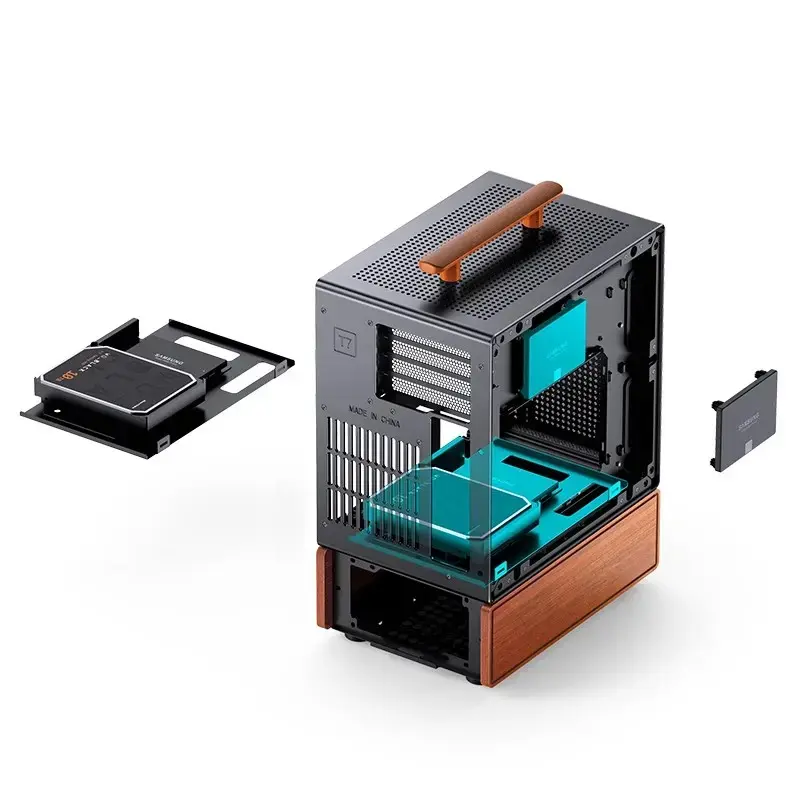 Case PC Jonsbo T7 midi-tower mATX vetro temperato nero