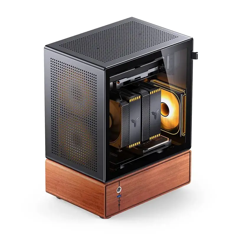Case PC Jonsbo T7 midi-tower mATX vetro temperato nero