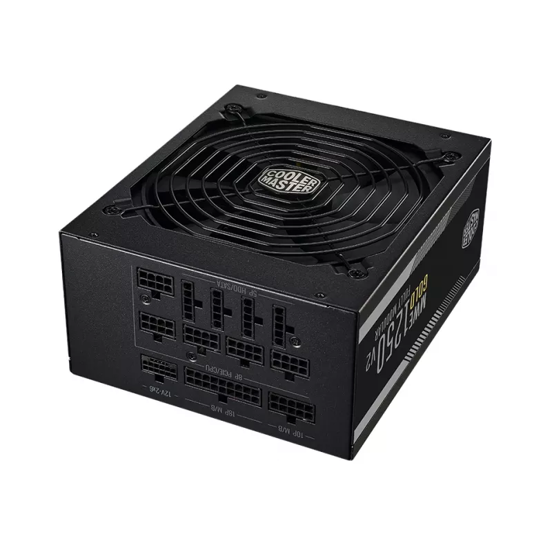 Alimentatore COOLER MASTER Mwe 1250 V2 Gold completamente modulare 1250 W ATX nero