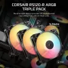 Ventole raffreddamento CORSAIR RS120-R ARGB 120mm 3-pack, 120 mm, illuminazione ARGB, 3 ventole