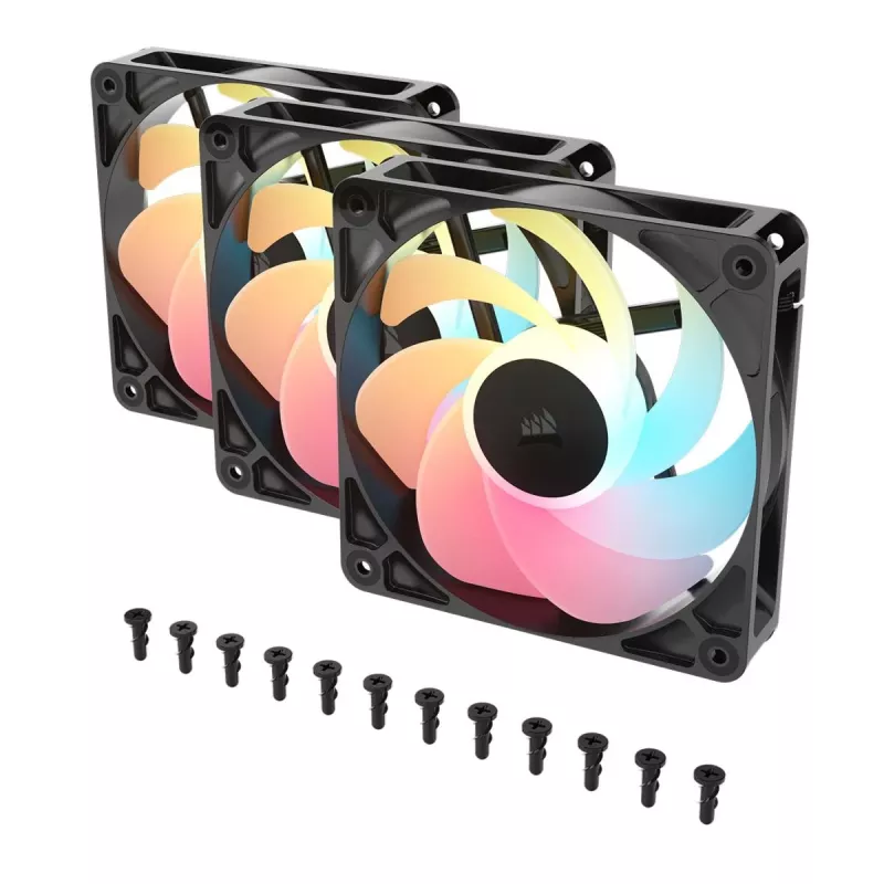 Ventole raffreddamento CORSAIR RS120-R ARGB 120mm 3-pack, 120 mm, illuminazione ARGB, 3 ventole