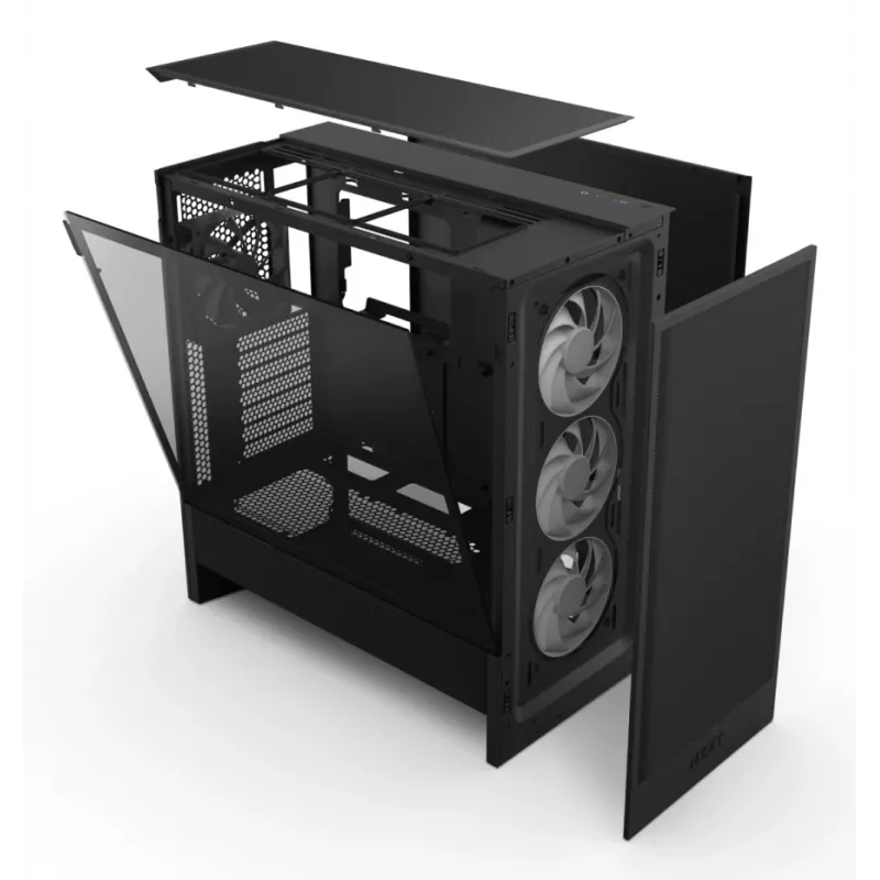 Case NZXT H5 Flow RGB (2024) Midi Tower, nero
