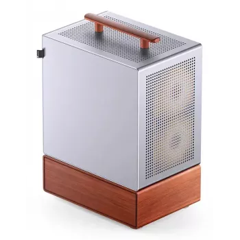 Case PC Jonsbo T7 midi tower mATX vetro temperato argento