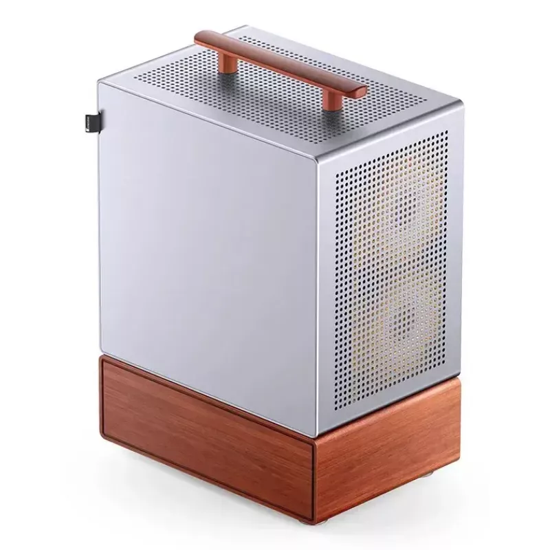 Case PC Jonsbo T7 midi tower mATX vetro temperato argento