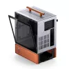 Case PC Jonsbo T7 midi tower mATX vetro temperato argento