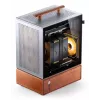 Case PC Jonsbo T7 midi tower mATX vetro temperato argento