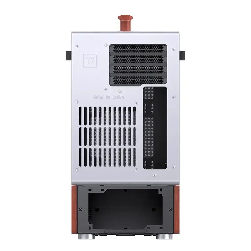Case PC Jonsbo T7 midi tower mATX vetro temperato argento