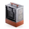 Case PC Jonsbo T7 midi tower mATX vetro temperato argento
