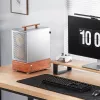 Case PC Jonsbo T7 midi tower mATX vetro temperato argento