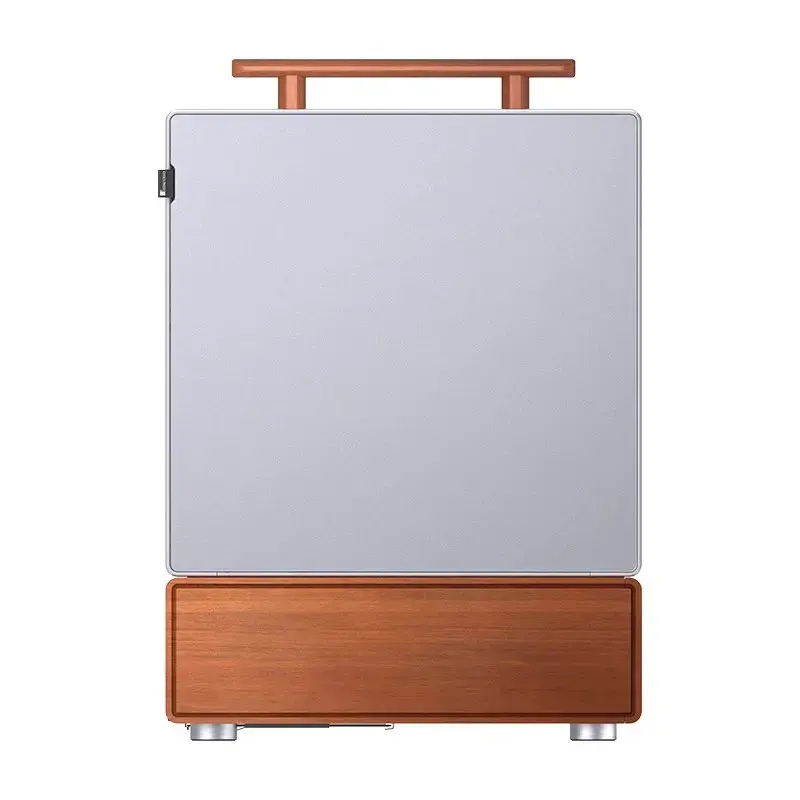 Case PC Jonsbo T7 midi tower mATX vetro temperato argento