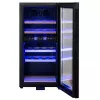 Cantinetta vini termoelettrica Adler AD 8080, a libera installazione nera, 24 bottiglie, 2 zone, 60 L, comandi touch