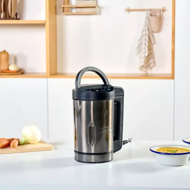 Preparatore elettrico di zuppe Black & Decker BXSM1000E 1,6 L, 1.040 W, acciaio inox, 6 programmi, controllo touch, frullatura, blocco di sicurezza