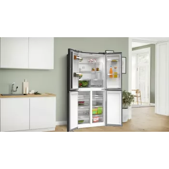 Frigorifero Side-by-Side Bosch Serie 4 KMC85LBEA, libera installazione, 547 l, nero