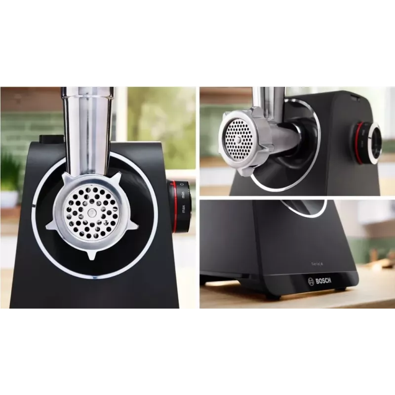 Tritacarne Bosch Serie 4 MFWS440B 1900 W, nero, argento