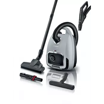 Aspirapolvere Bosch Serie 6 BGB6X330 — 600 W, HEPA 13, sacchetto 4 L, per pavimenti duri e tappeti, 6 kg, grigio/nero