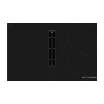 Piano cottura a induzione Bosch Serie 4 PVS811B16E, 80 cm, 4 zone con controllo touch, senza cornice, nero