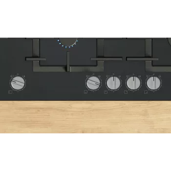 Piano cottura Bosch Serie 6 PPM9A6I40 nero da incasso 90 cm a gas 5 zone