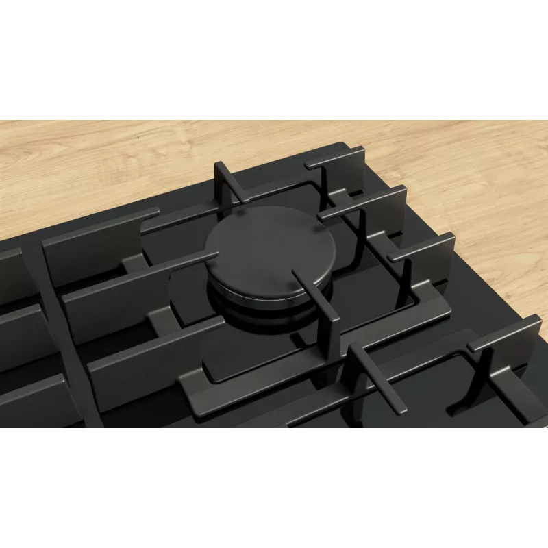 Piano cottura Bosch Serie 6 PPM9A6I40 nero da incasso 90 cm a gas 5 zone