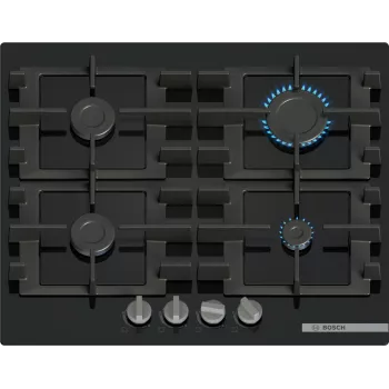 Piano cottura Bosch Serie 4 PNP6B6K40 nero da incasso 60 cm a gas 4 zone