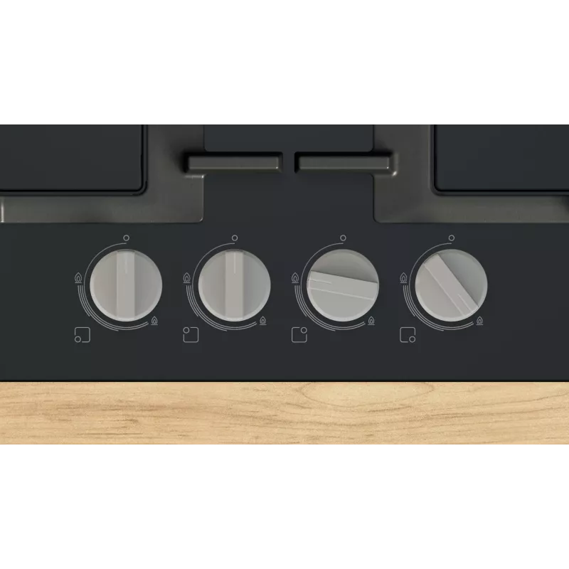 Piano cottura Bosch Serie 4 PNP6B6K40 nero da incasso 60 cm a gas 4 zone