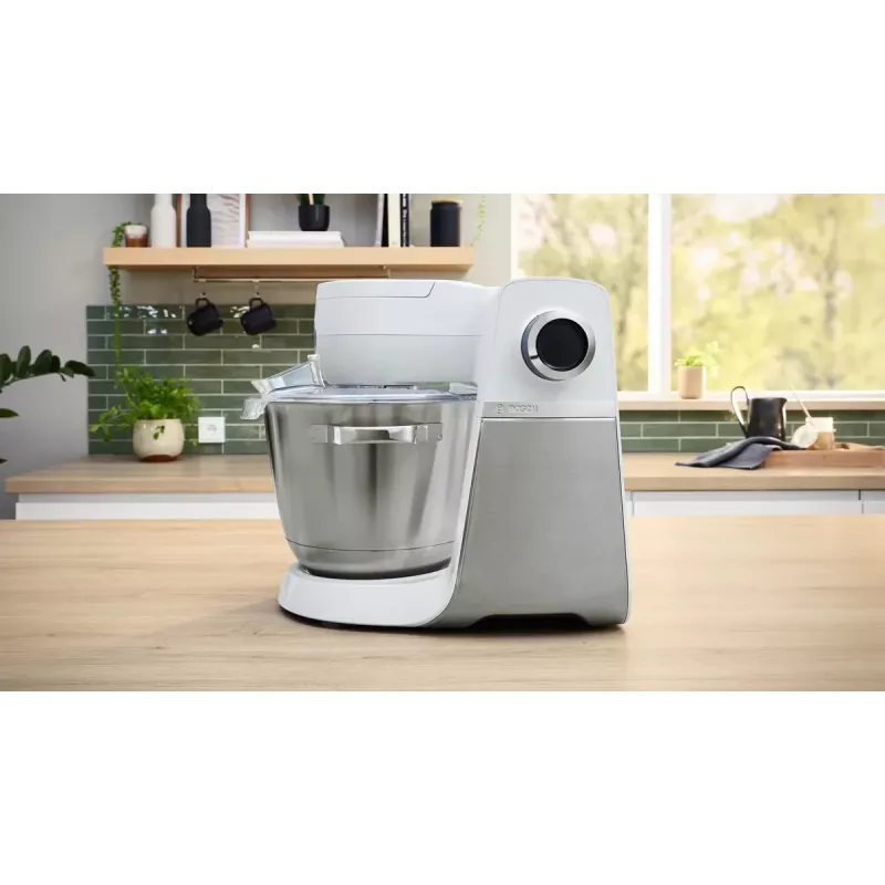 Bosch Serie 6 MUMS6EW22 robot da cucina, 1600 W, set pasticceria, accessorio frullatore, bianco/acciaio inox