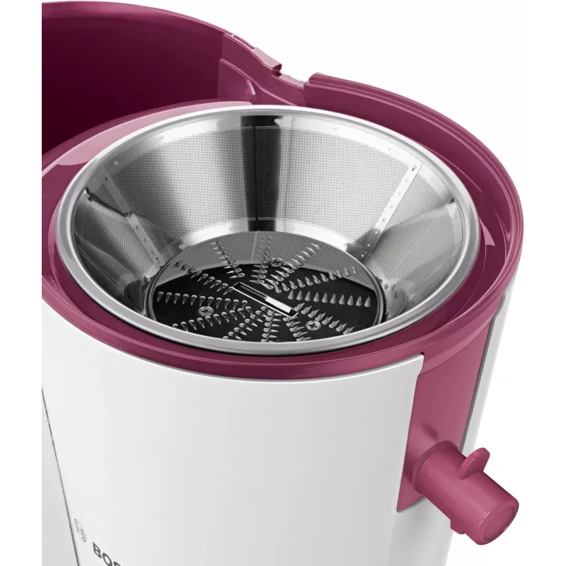 Estrattore di succo centrifugo Bosch MES25C0 700 W rosso ciliegia (frutta), trasparente, bianco