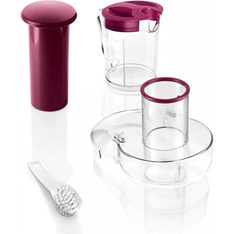 Estrattore di succo centrifugo Bosch MES25C0 700 W rosso ciliegia (frutta), trasparente, bianco