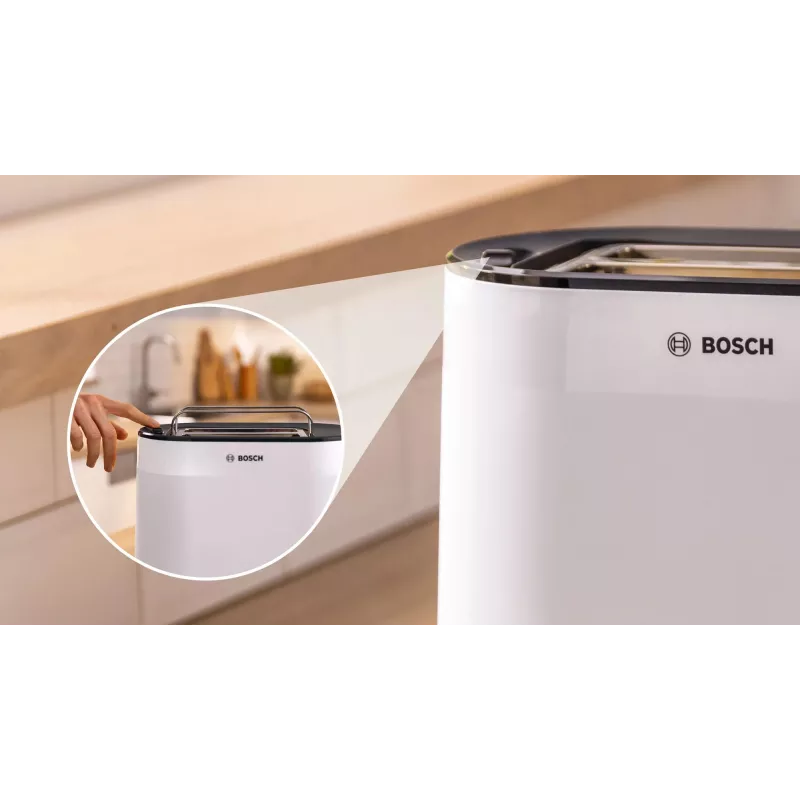 Tostapane Bosch TAT2M121 6 2 fette 950 W bianco