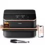 Friggitrice ad aria Cosori Dual Blaze Twinfry Chef Edition doppia 10 L a libera installazione 2800 W grigio scuro, oro rosa