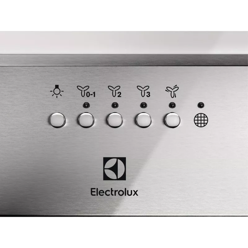 Electrolux LFG516X cappa da incasso, 54 cm, 600 m³/h (modalità intensiva), 3 velocità, LED, telecomando, acciaio inox