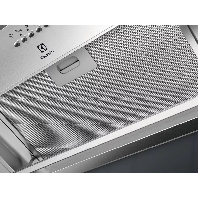 Electrolux LFG516X cappa da incasso, 54 cm, 600 m³/h (modalità intensiva), 3 velocità, LED, telecomando, acciaio inox