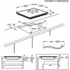 Electrolux EIS62443 nero da incasso 60 cm piano cottura a induzione a zone 4 zone