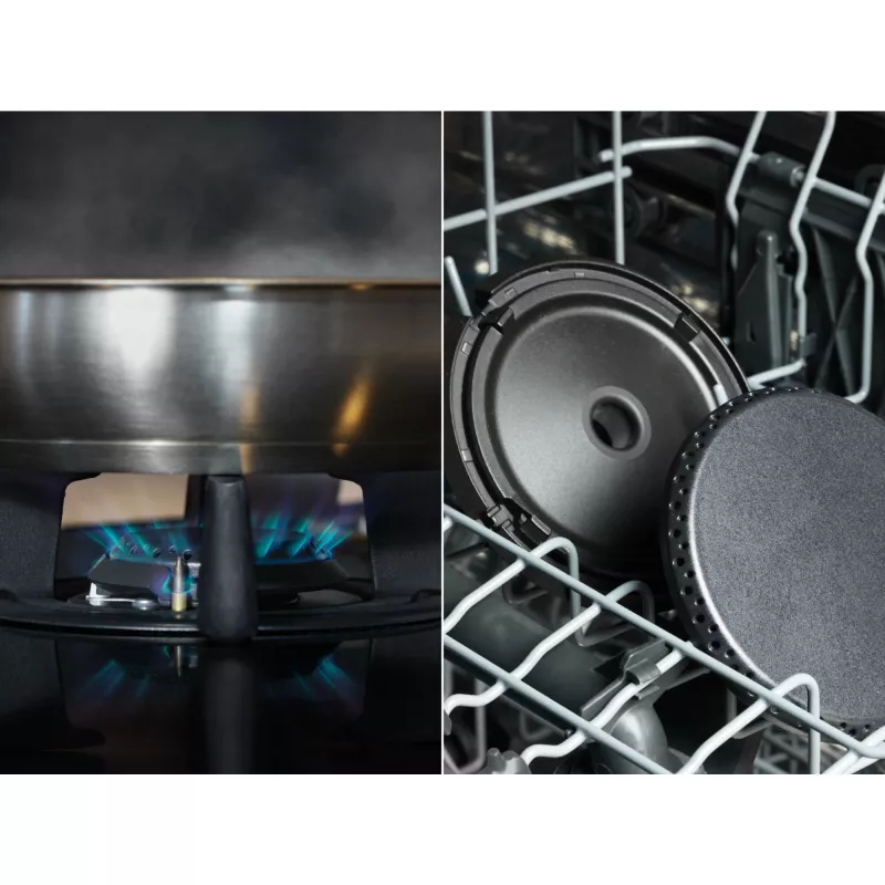 Electrolux KDI641723K piano cottura nero da incasso 60 cm combinato 4 zone, manopole, touch