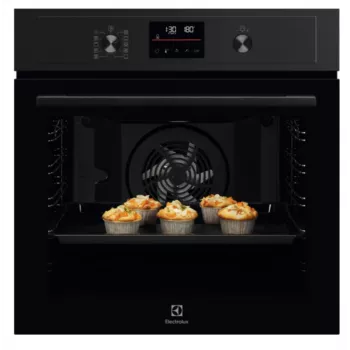 Forno elettrico da incasso Electrolux EOD4P57H — 72 L, autopulizia pirolitica, vapore e aria calda, grill 2300W, nero