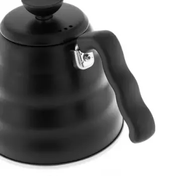 Bollitore elettrico HARIO 1,2 L (pratico 800 ml), acciaio inox, adatto induzione, nero