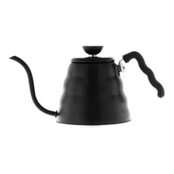 Bollitore elettrico HARIO 1,2 L (pratico 800 ml), acciaio inox, adatto induzione, nero