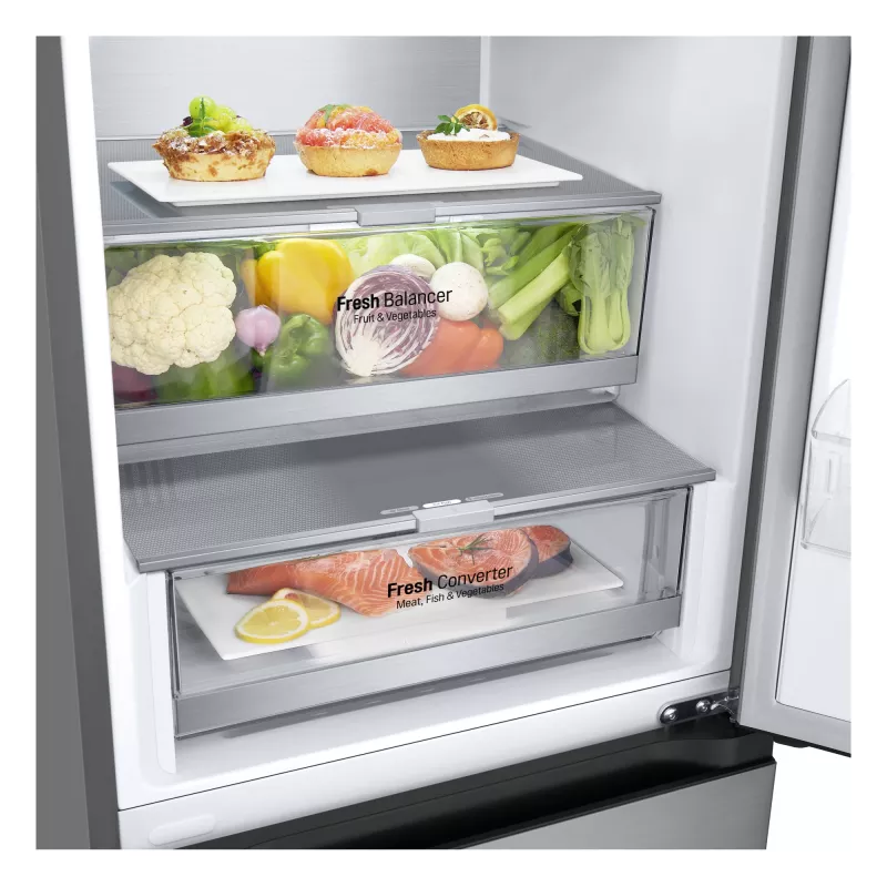 LG GBV7280DPY.APYQEUR frigorifero combinato libera installazione 387 l argento