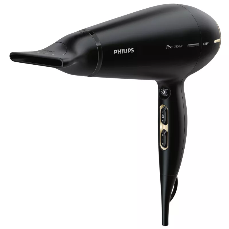 Philips Prestige Pro HPS920/00 asciugacapelli, AC, nero, oro, anello per appendere, 3 m, 2300 W, 220–240