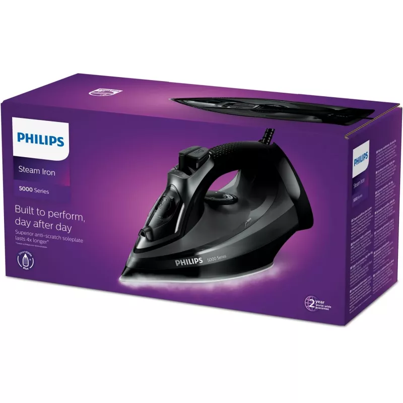Philips serie 5000 DST5040/80 ferro da stiro ferro da stiro a vapore suola SteamGlide Plus 2600 W