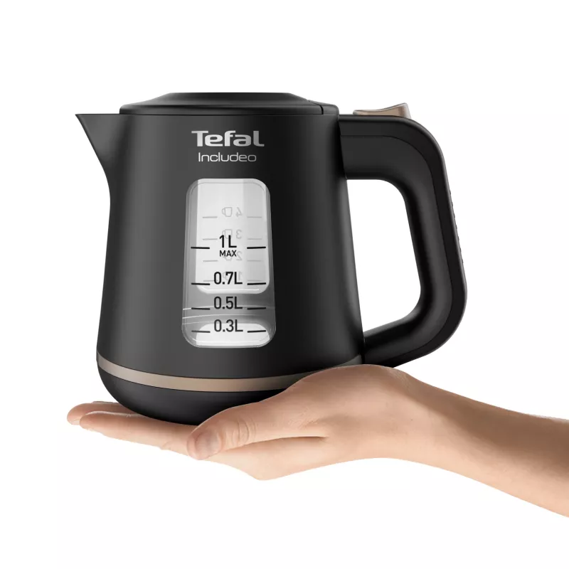 Bollitore Tefal Includeo KI5338 1 L 2400 W nero