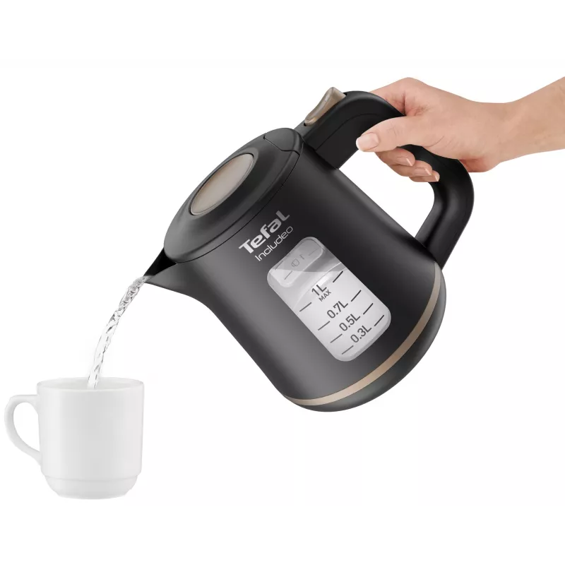 Bollitore Tefal Includeo KI5338 1 L 2400 W nero