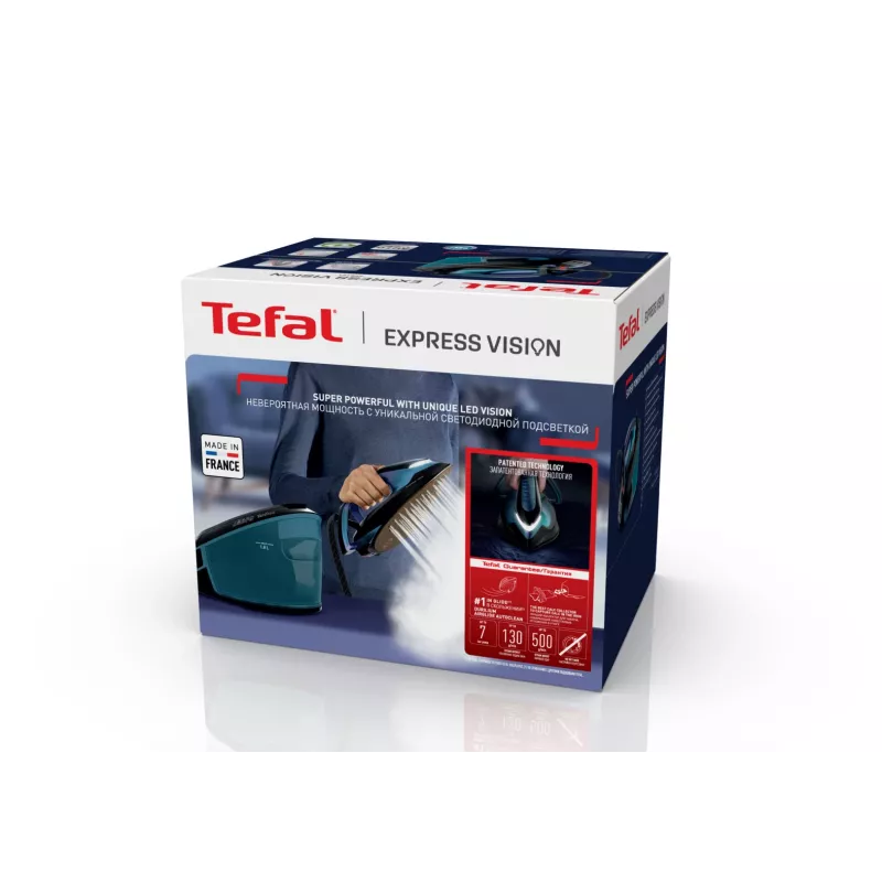 Tefal Express Vision SV8151 2800 W 1,8 l suola Durilium AirGlide Autoclean blu, nero