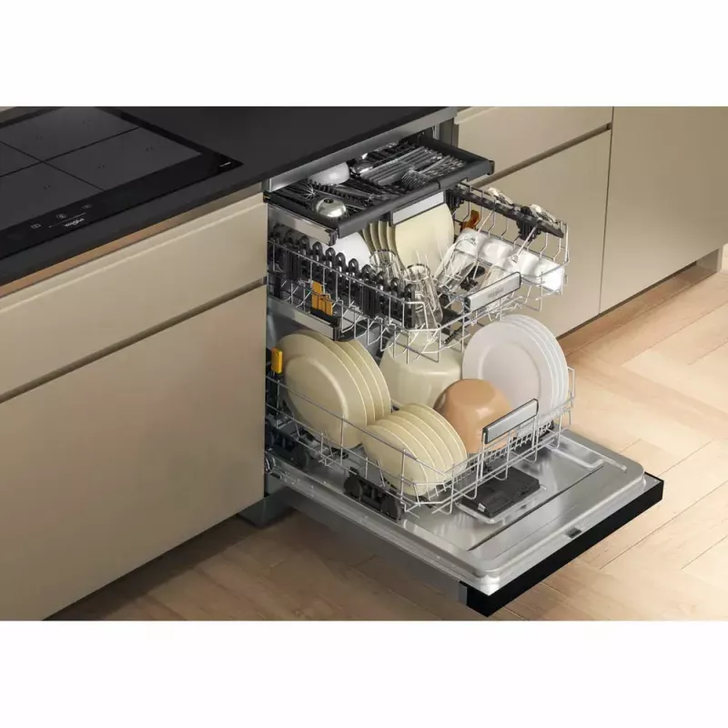 Lavastoviglie a libera installazione WHIRLPOOL W7F HS41 X — 15 coperti, 41 dB, Fullsize 60 cm