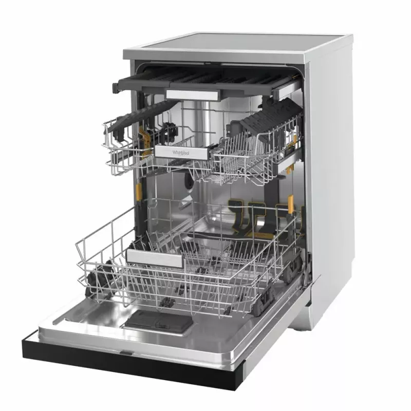 Lavastoviglie a libera installazione WHIRLPOOL W7F HS41 X — 15 coperti, 41 dB, Fullsize 60 cm