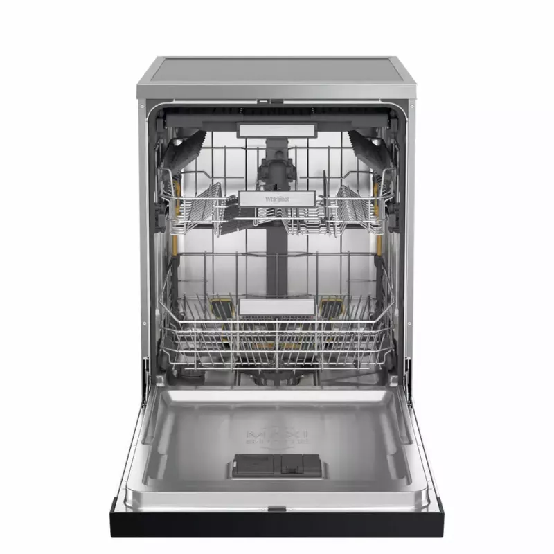Lavastoviglie a libera installazione WHIRLPOOL W7F HS41 X — 15 coperti, 41 dB, Fullsize 60 cm