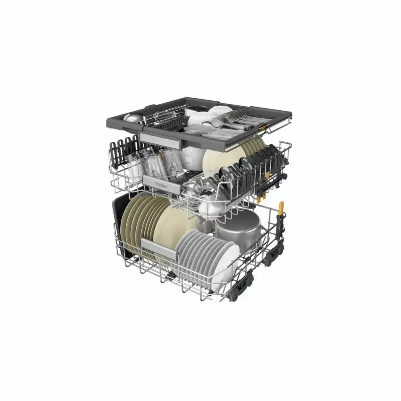 Lavastoviglie a libera installazione WHIRLPOOL W7F HS41 X — 15 coperti, 41 dB, Fullsize 60 cm