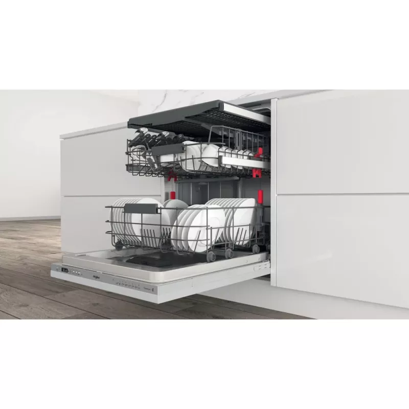 Whirlpool WI 7020 PF Lavastoviglie completamente incassata 14 coperti Argento
