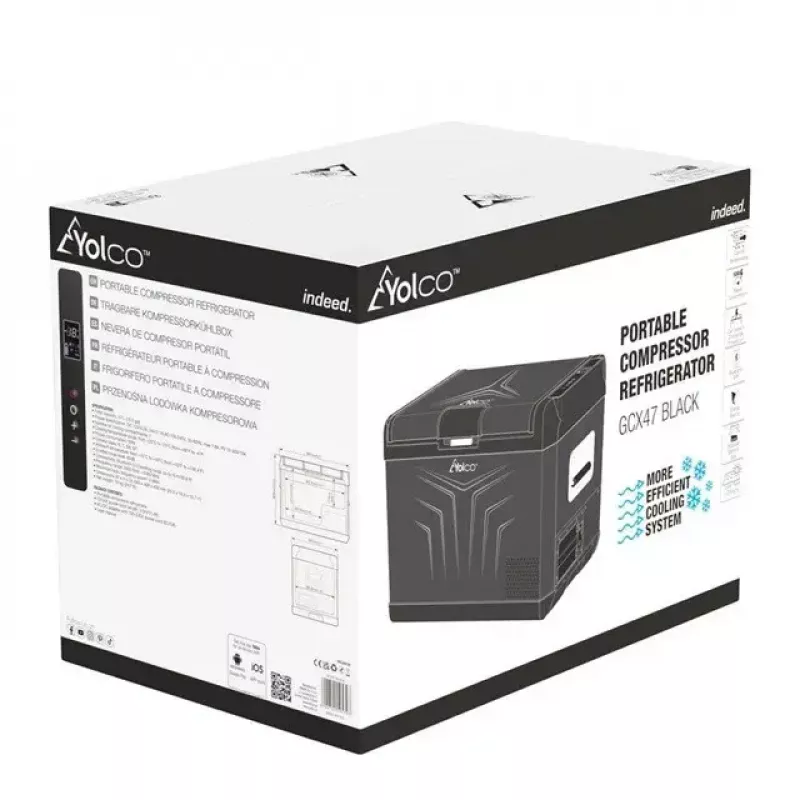 Frigorifero portatile a compressore Yolco GCX47 Nero — capacità 47L, efficiente