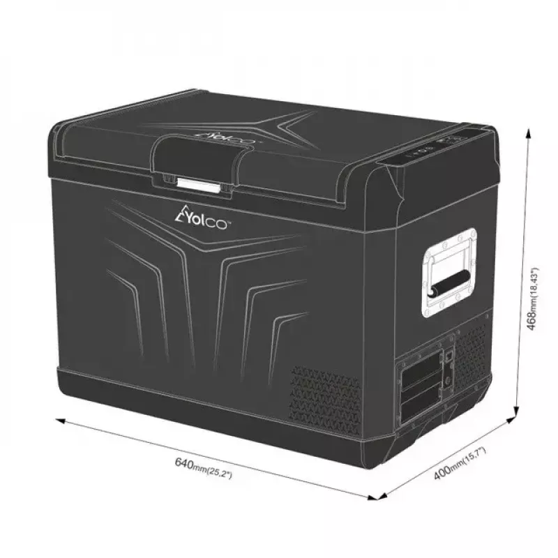 Frigorifero portatile a compressore Yolco GCX47 Nero — capacità 47L, efficiente