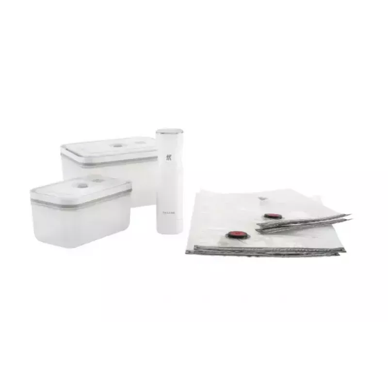 Zwilling Fresh & Save Set iniziale per sottovuoto con contenitori in vetro e pompa